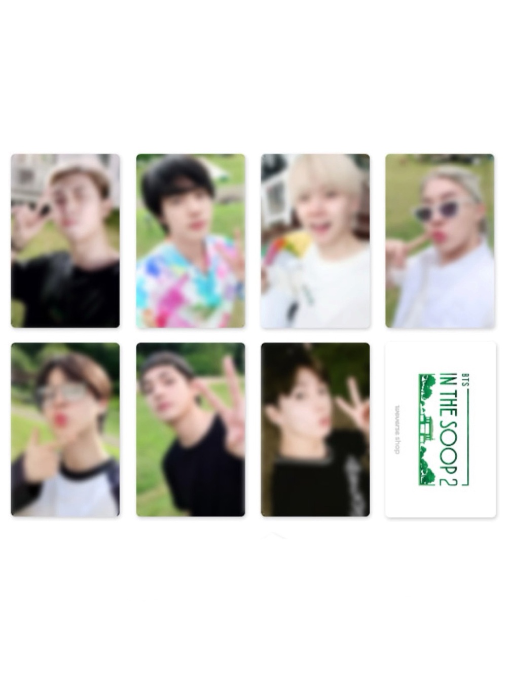 BTS IN THE SOOP 2 PHOTOCARD SET (7 PC IN TOTAL) - BRAND NEW